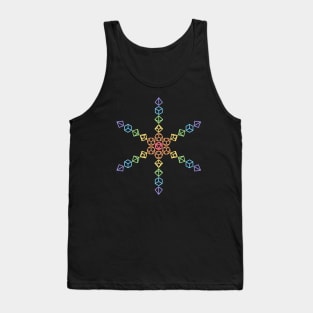 Polyhedral Dice Star Rainbow Tank Top